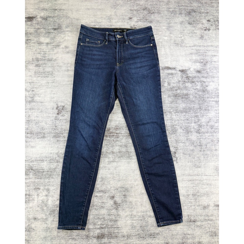 Athleta Sculptek Skinny Jeans Dark Wash Indigo Size 6
